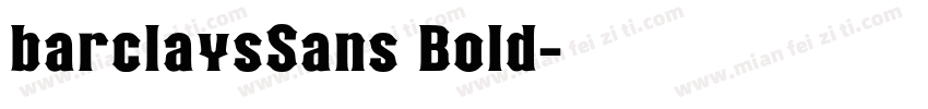 barclaysSans Bold字体转换